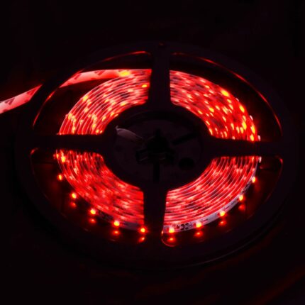5M Red LED Flex Strip Light 60 LEDs per Meter 12V DC IP20