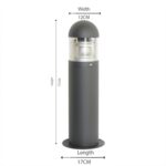 Graphite Bollard Light 50cm 8403 IP54 – LED-Compatible Garden Path Light