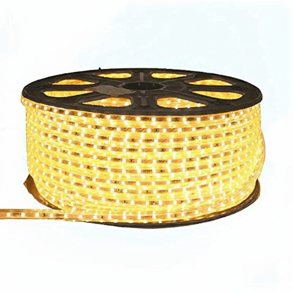 50m Waterproof LED Strip Light Warm White for Home Décor